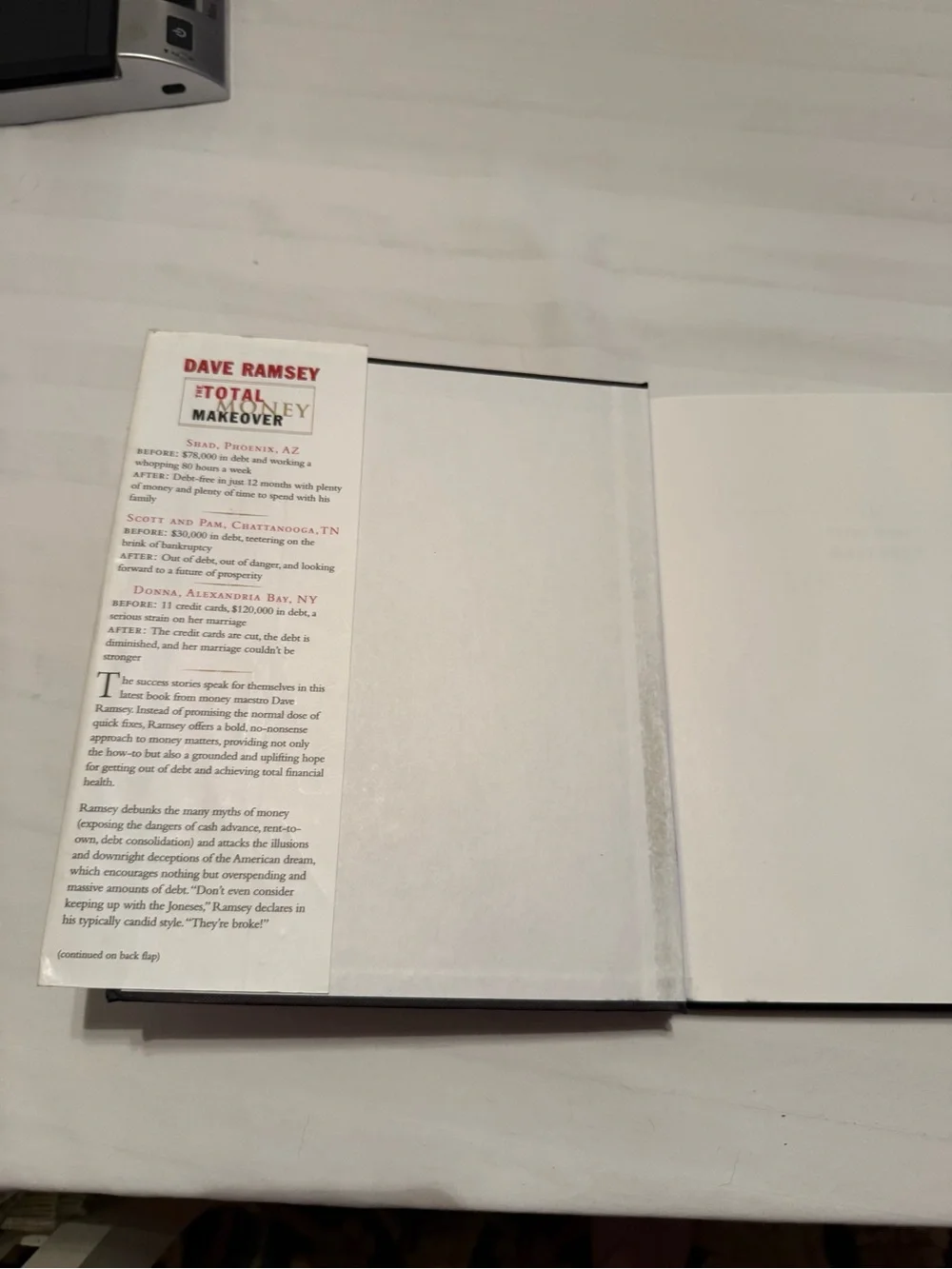 Dave Ramsey- The Total Money Makeover - Black/Red Hardcover